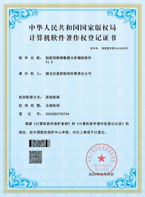 粘胶剂销售数据分析辅助软件